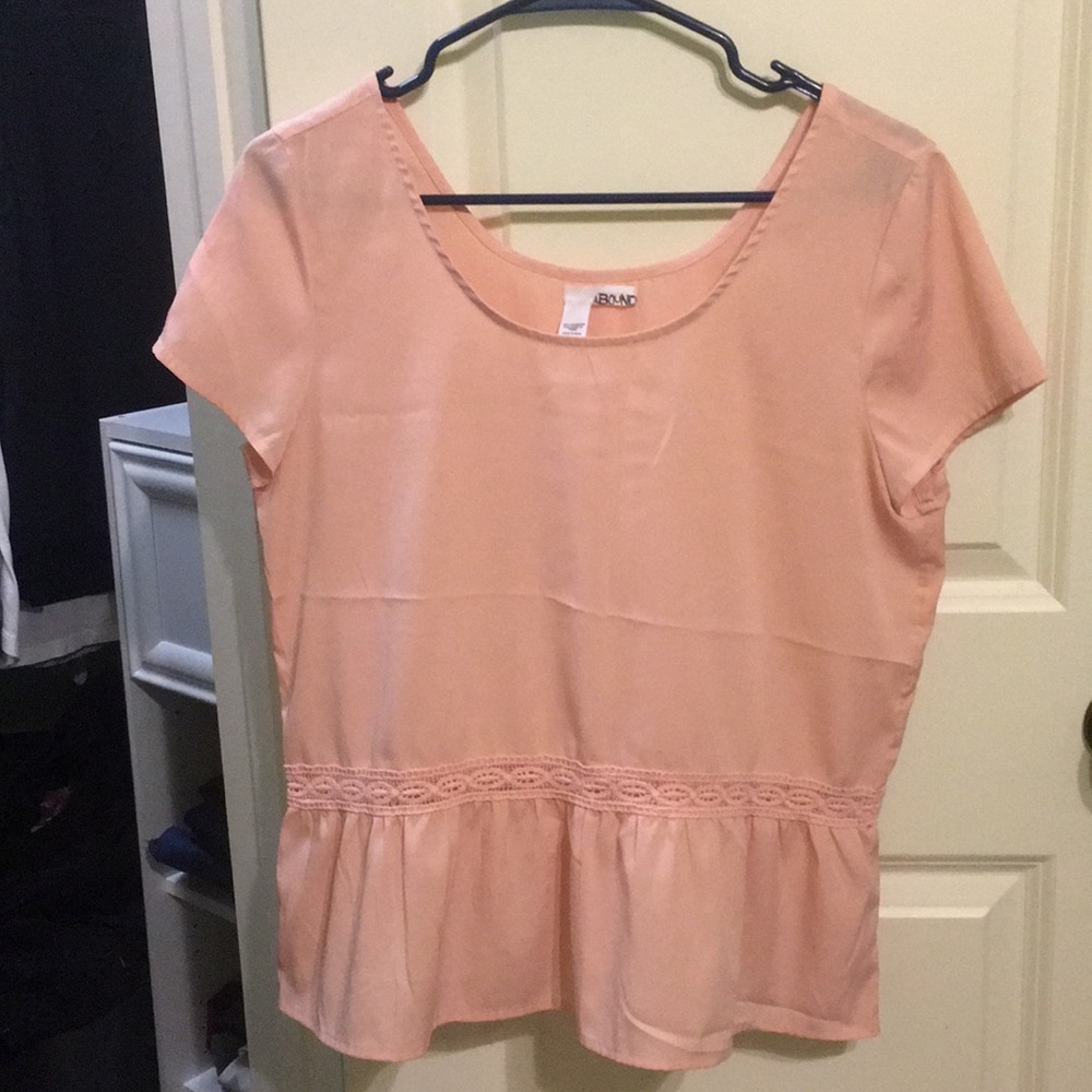 Abound pink peplum